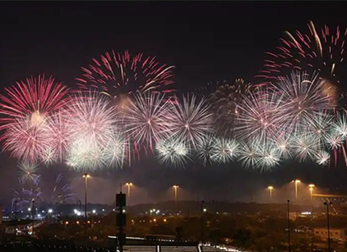 榆社县焰火晚会